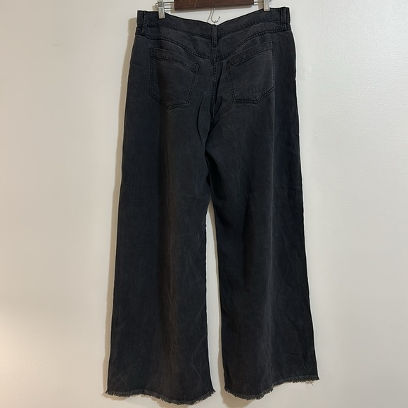 Lucky Brand Wide Leg Palazzo Jeans in Soft Black Size 14/32 - Picture 5 of 5